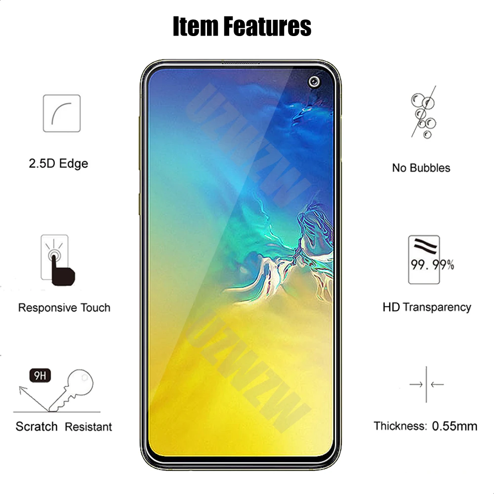 for samsung galaxy s10e tempered glass screen protector protective guard film hd clear free global shipping