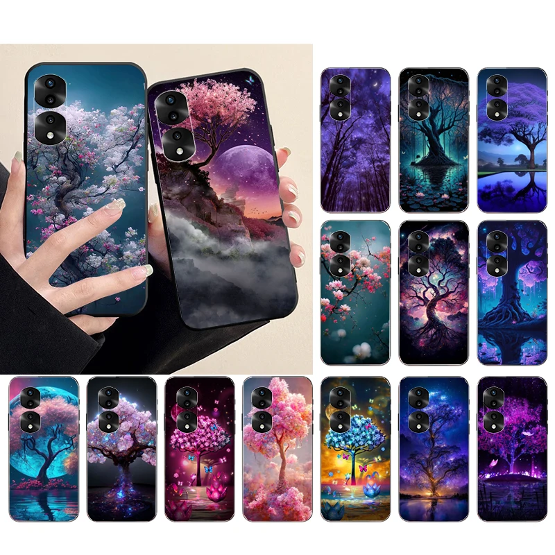 

Flower Tree Phone Case for Huawei Honor X9 X8 X7 X6 70 50 60 Pro 10X 20 Lite 8A 8S 8X 9X 9A 9S 10i Funda