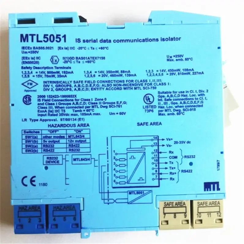 

MTL4517 isolated shunt-diode safety barrier
