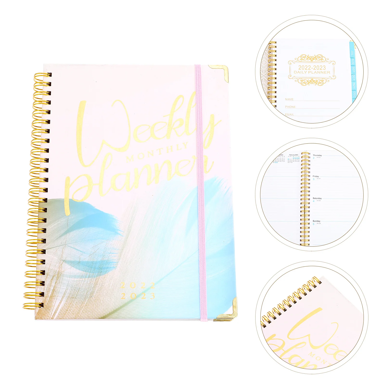 

Academic Planner Flexible Cover Professional Wire Binding Weekly Planner Student Gift Academic Year Planner