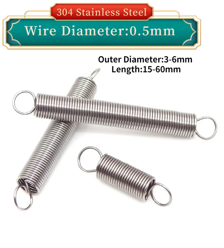 

Диаметр проволоки: двойной крючок из нержавеющей стали 0,5 304, небольшая пружина натяжения с пружиной натяжения крючка, внешний диаметр: 3-6, дл...