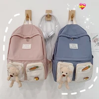 japanese student school backpack women cute shoulder bag kawaii nylon waterproof notebook backpack laptop bags for girls