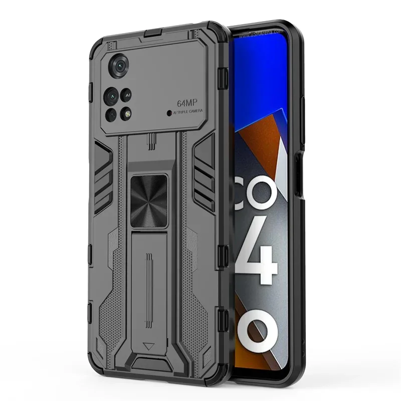 Чехол для Xiaomi Poco M4 Pro 4G автомобильный магнитный держатель подставка