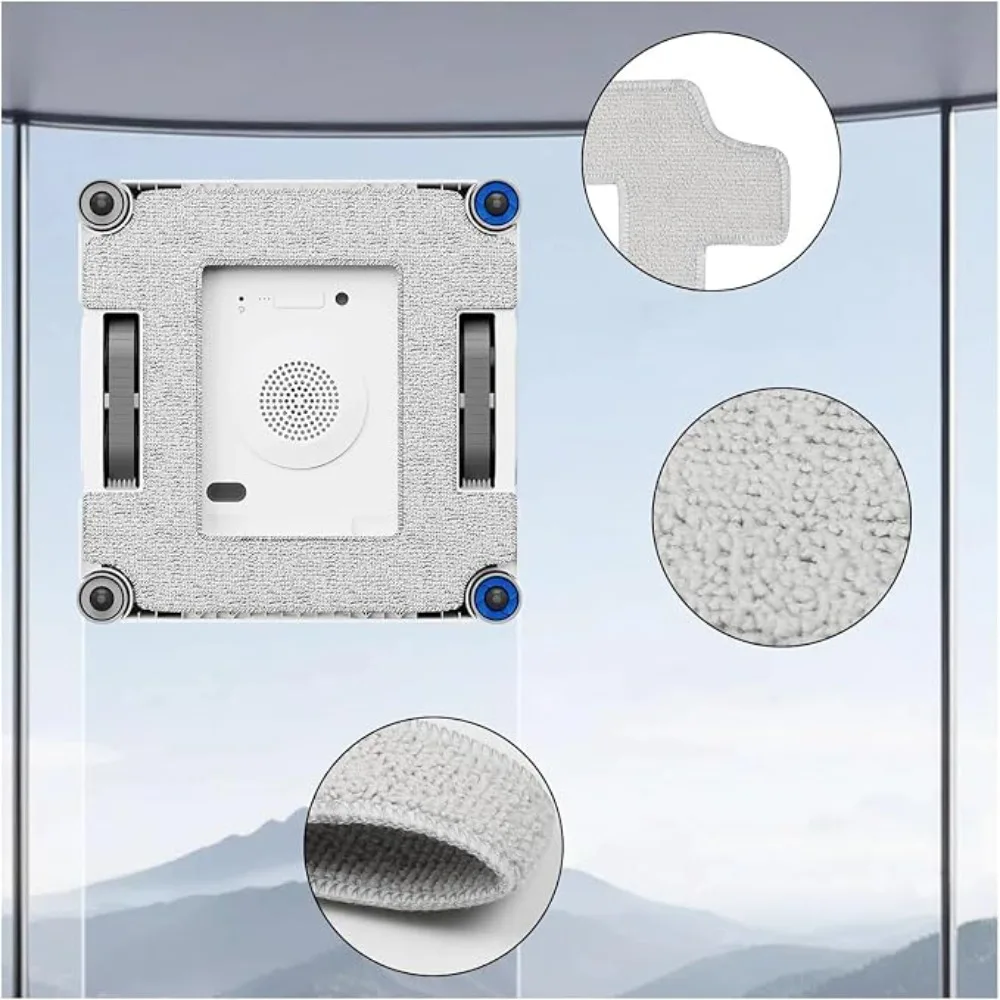 Фото Высококачественная чистящая салфетка Ecovacs W2S, совместимая с роботом для мытья окон Winbot W2S, замена для робота Winbot W2S. №5