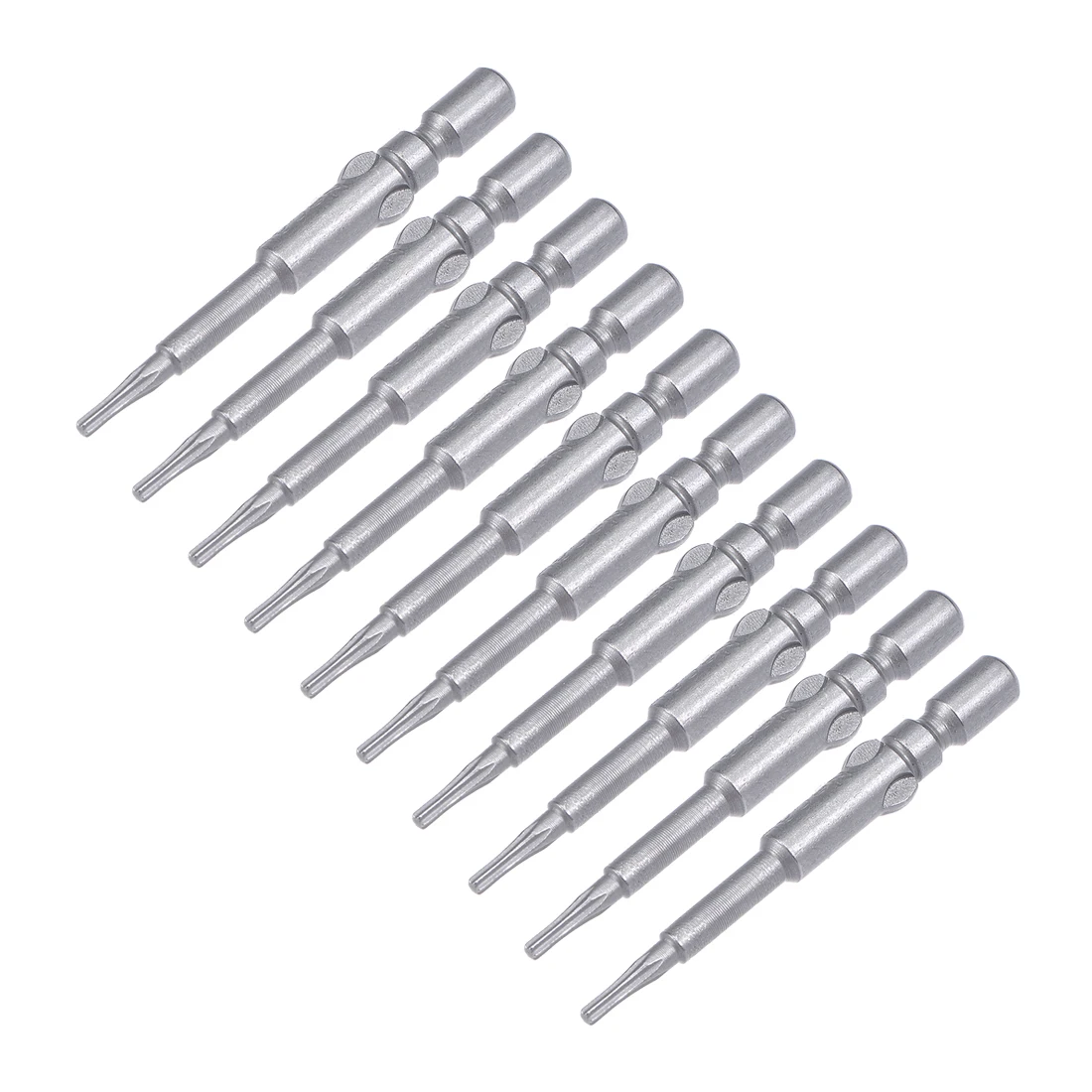

Uxcell 10 Pcs 40mm Long 4mm Dia Round Shank T4 Magnetic Torx Screwdriver Bits