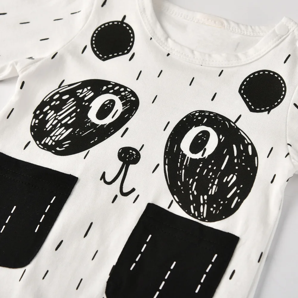 Милый хлопковый комбинезон для новорожденных мальчиков комплект из 2 предметов