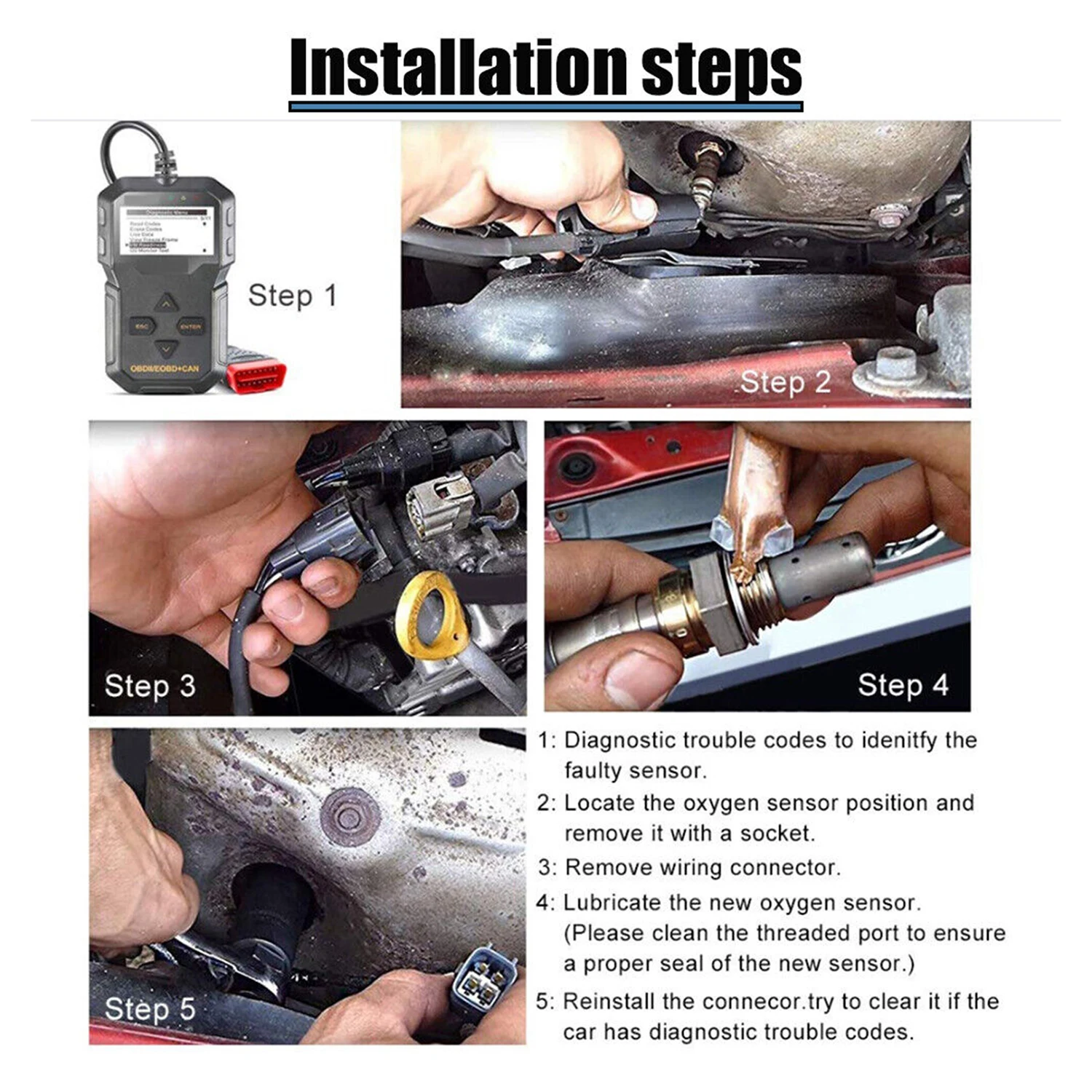 Датчик кислорода 2344574 36532REZA01 36532RW0A01 36532RX0A01 3654258GA01 36532R5A004 для 2012-2013 Honda CR-V 2.4L