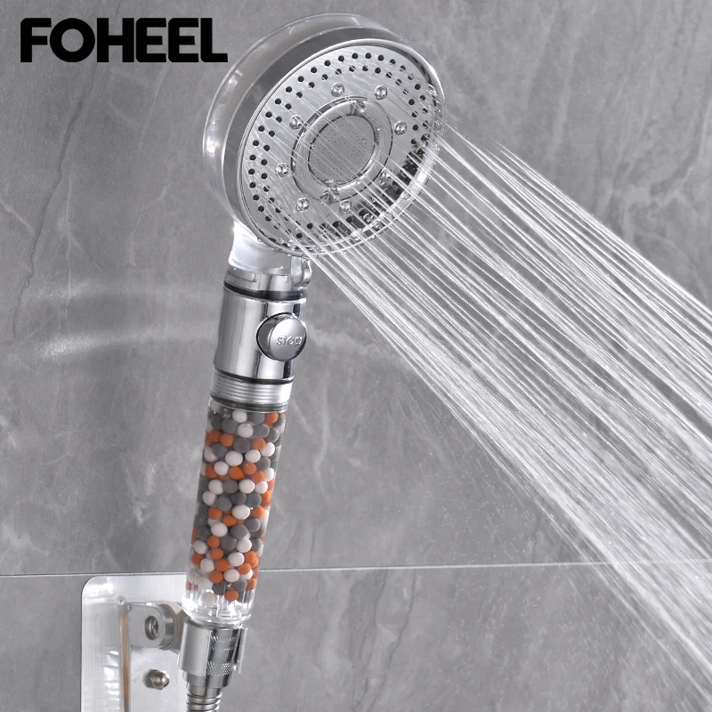 

FOHEEL SPA Rain Shower Head Hand Shower Multifunction Adjustable Shower High Pressure Shower Head Water Saving Spa Shower Head