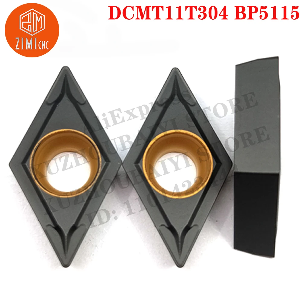 

DCMT11T304 BP5115 DCMT 11T304 carbide inserts turning tools lathe turning inserts metal lathe cnc tools mechanical cutting tools