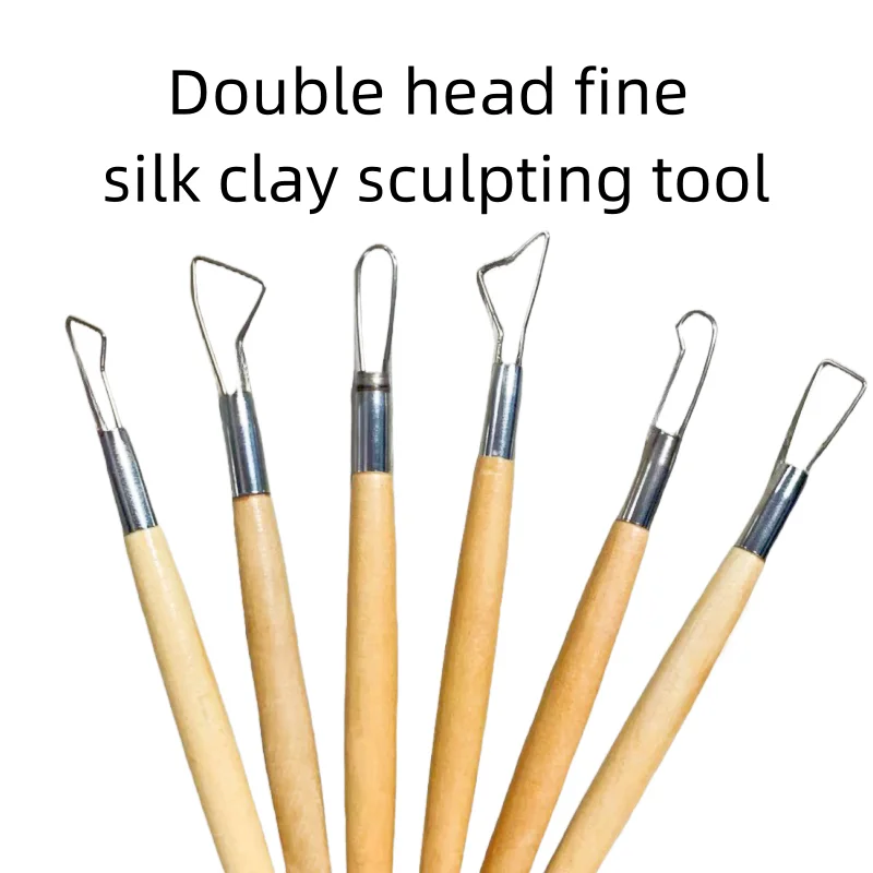 Инструменты для отделки и рисования глины 6 предметов набор ручной полимерной