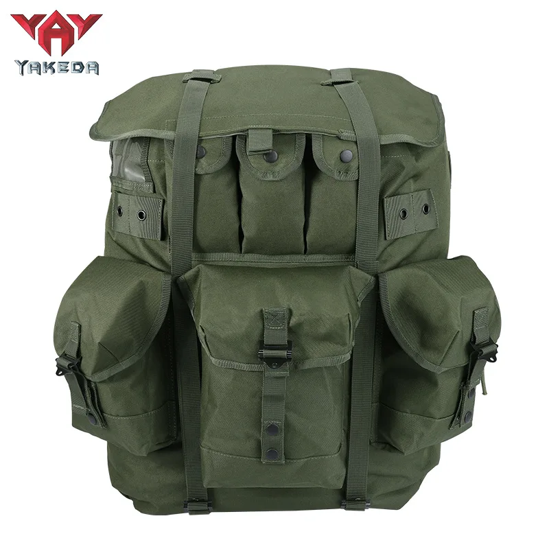 

Yakeda Tactical Iron Frame Bag Outdoor Camping Camping Hiking Operation Large Capacity Backpack Army Fan Supplies