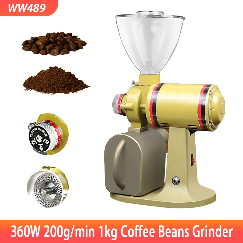 Electric Coffee grinder Electric Coffee Grinder Coffee Bean Grinder Machine Flat Burrs Grinding Machine Grinding machine