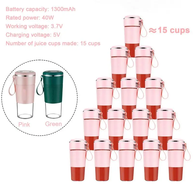 Personal Blender Smoothie Maker USB Charging Smoothie Maker Make Healthy Smoothies For Travel Sports Kitchen Juicer With