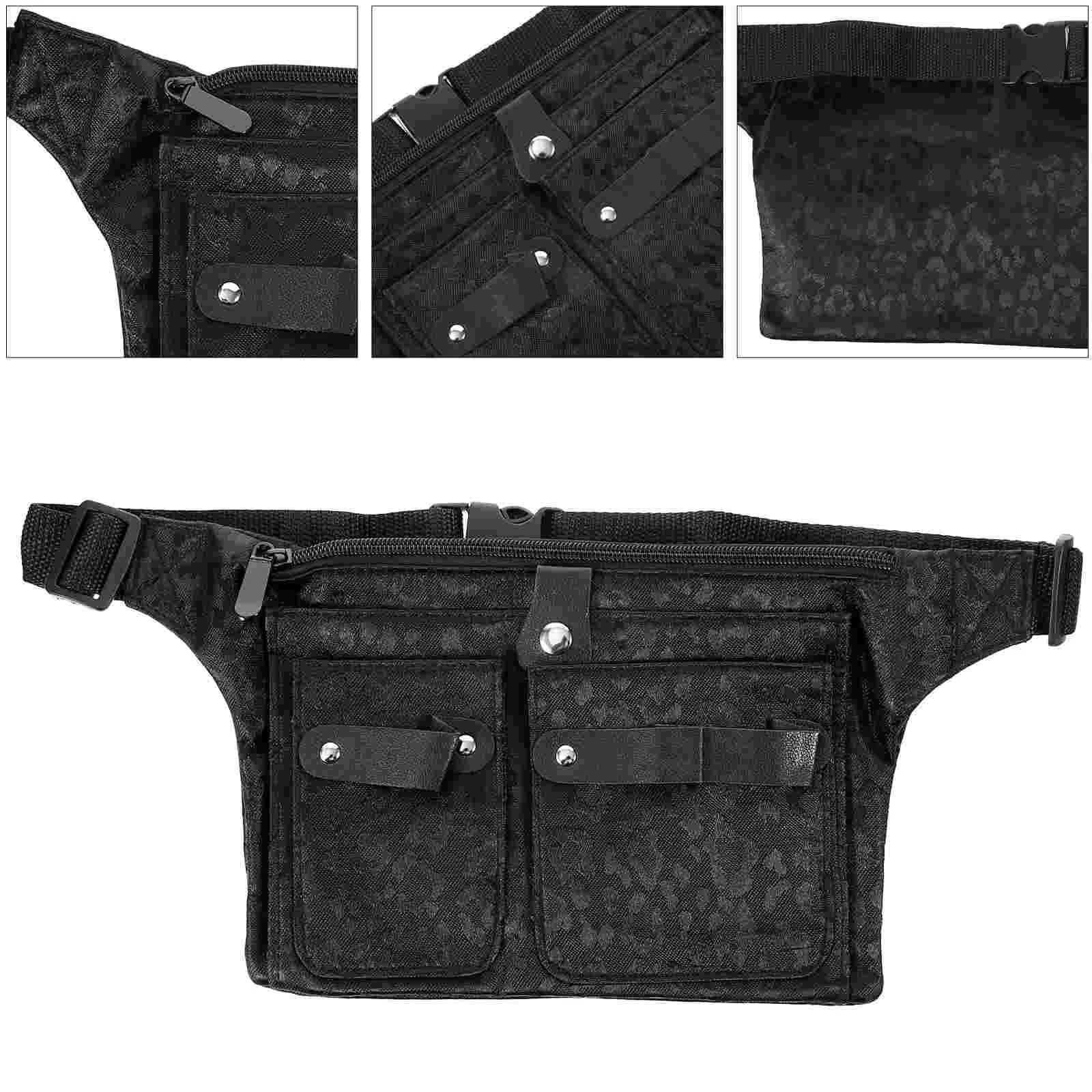 

Hairdressing Bags for Stylists, Barber Carrying Case with Belt Professional Storage Organizer for Salon Home ( Black )