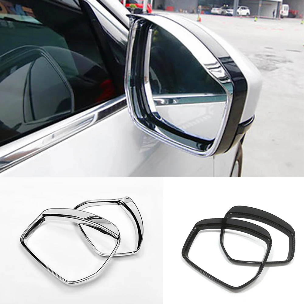 

For Jaguar F-PACE fpace Car Accessories Styling 2016 2017 2018 ABS Chrome Car rearview mirror block rain eyebrow Covers Trim