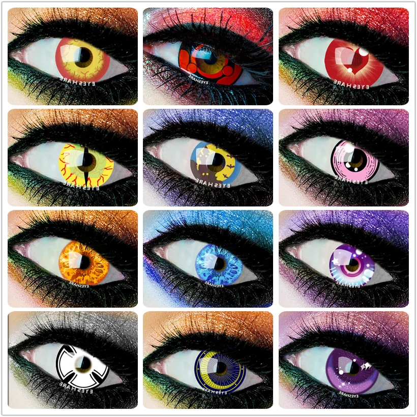 

Контактные линзы EYESHARE, цветные, для косплея аниме