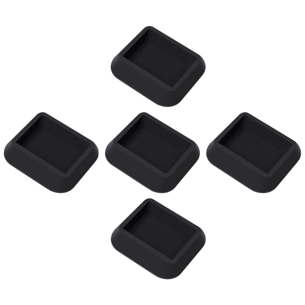 

5 Pcs Pulley Holder Coasters Floor Protectors Chairs Non-slip Furniture Pads Rubber Universal Wheel Caster Cup Office
