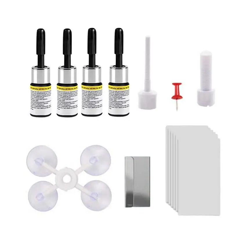

Automotive Glass Repair Kit Crack Windshield Kit Car Repair Glass Auto Windscreen Chip Repair Kit Tool For Cracks And Glass