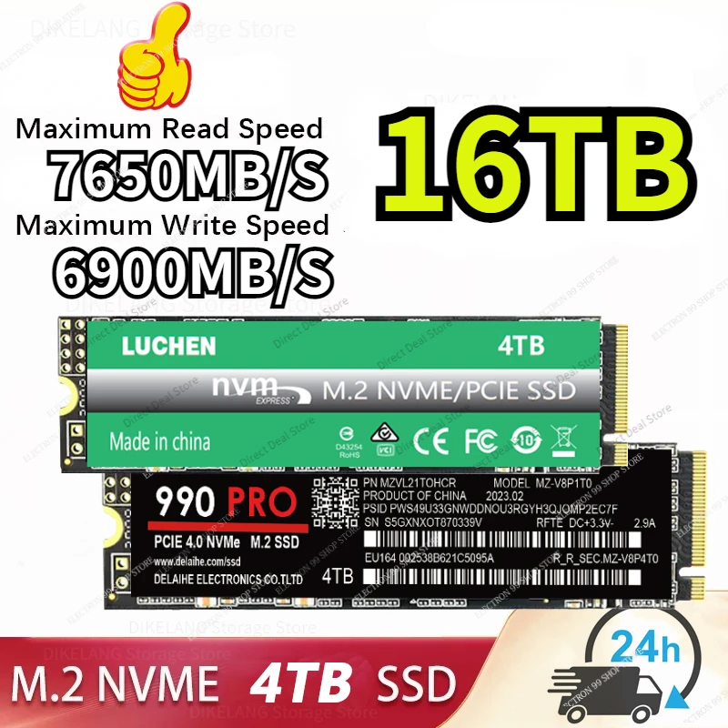 

2023 new 8TB Original 990PRO NVME1TB 2TB 4TB Hdd Hard Drive M.2 SSD Hard Disk M2 2280 SATA Hard Drive for Famous Brand Laptop PC