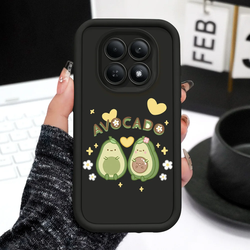Фото Милый чехол для телефона с авокадо для Xiaomi Redmi Note 15 14 13 12 12S 11 11S 10 Pro Plus 4G 5G, мягкий чехол-накладка №5