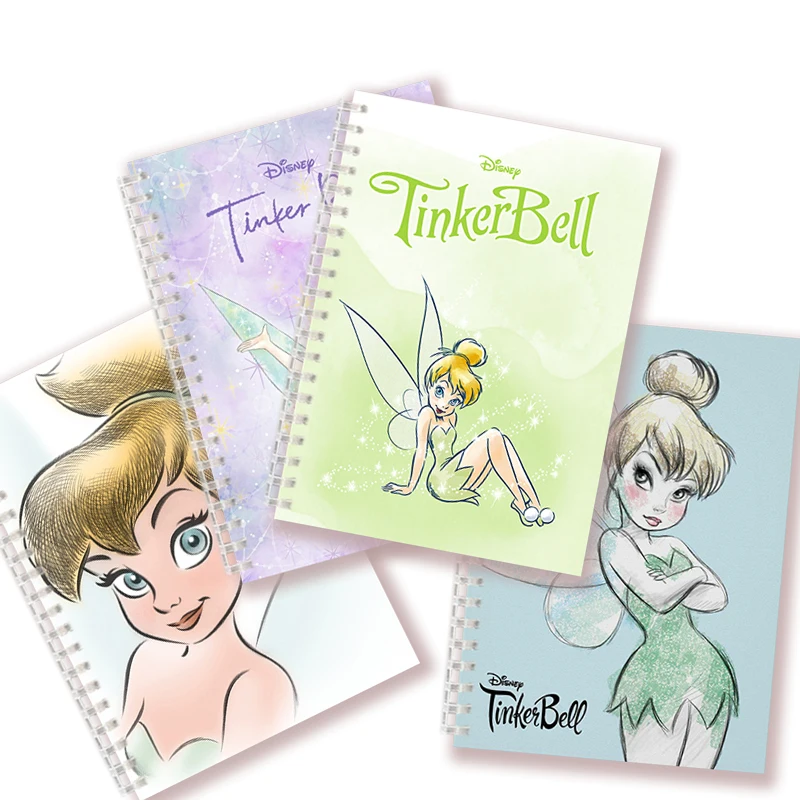 

A5 Spiral Notebook Tinkerbell Tinker Bell Faery Fairy Elf Flower Elves Disney Anime Princess Fairies Arms Crossed Cute Note Book