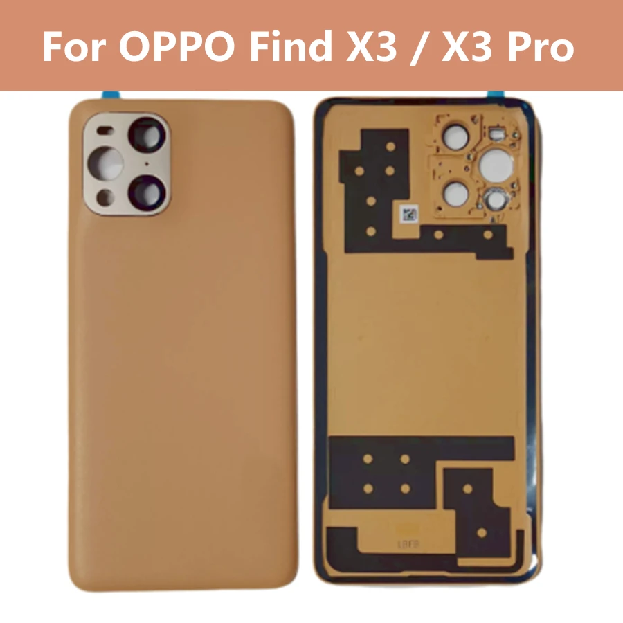 

Housing For OPPO Find X3 / X 3 Pro Battery Back Cover Repair Replace Rear Door Case X3 Battery Cover + Logo
