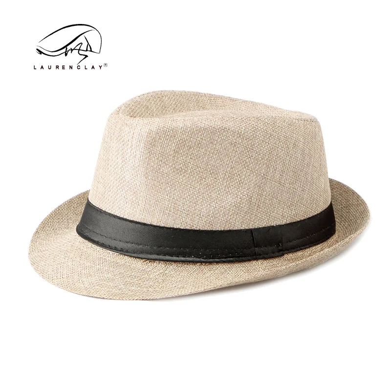 Классическая пляжная льняная шляпа от солнца для мужчин и женщин защиты людей