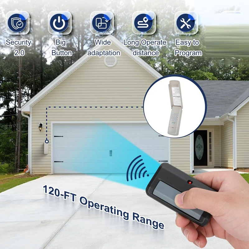371LM For Chamberlain Liftmaster Craftsman Garage Door Opener Remote Keypad 891LM 893LM 373LM 973LM 971LM 893MAX 890MAX