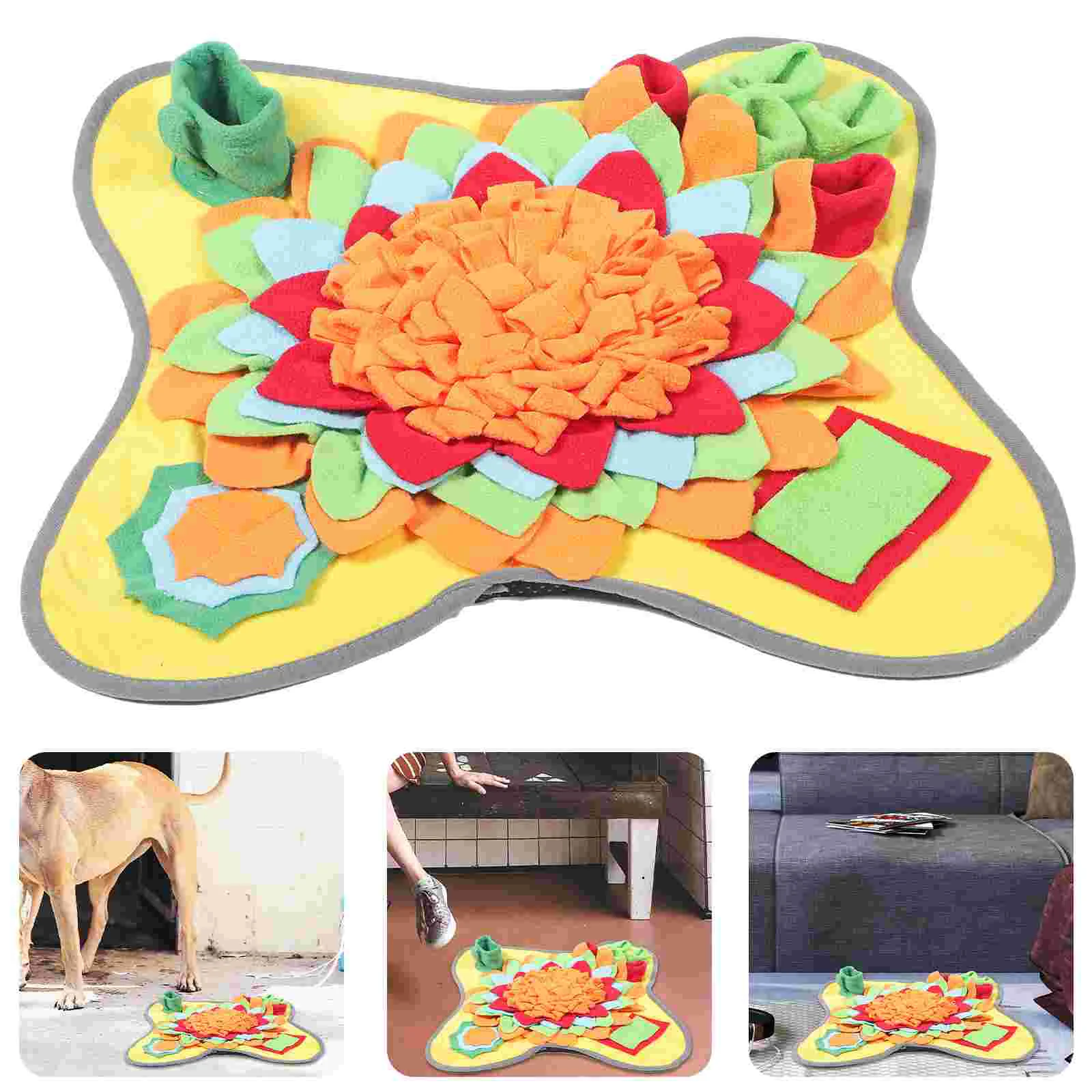 

Puppy Supplies Supply Adorable Feeding Mat Household Foraging Dog Snuffle Pet Sniffing Blanket Toy