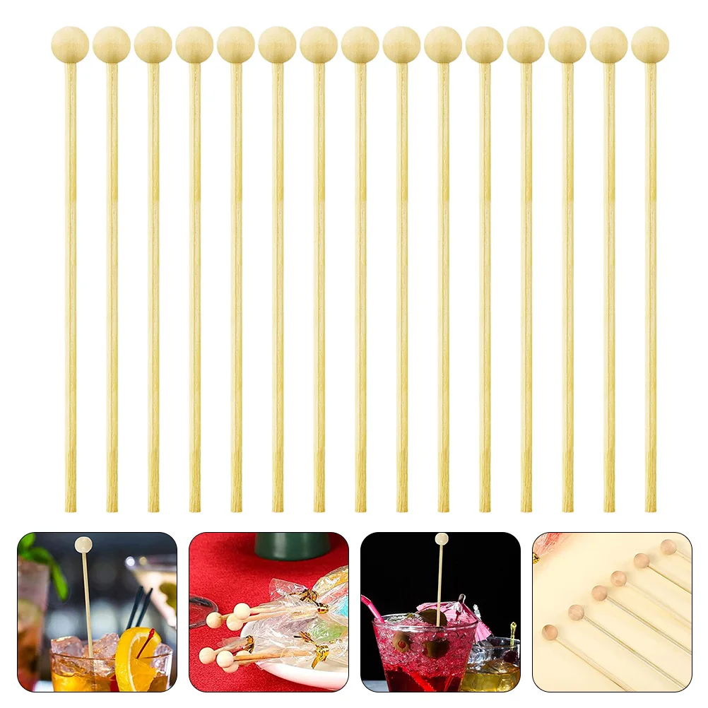 

50Pcs Candy Sticks Dessert Lollipops Sugar DIY Bars Cake Sticks Chocolate DIY Stick Lollipop Wood Stick for Cake Lollipop
