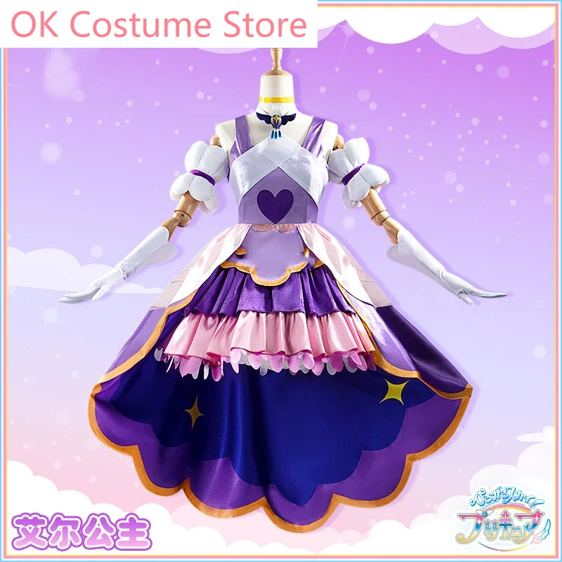 Аниме хирогару Скай! Pretty Cure Ellee Элегантный женский костюм для косплея костюмы