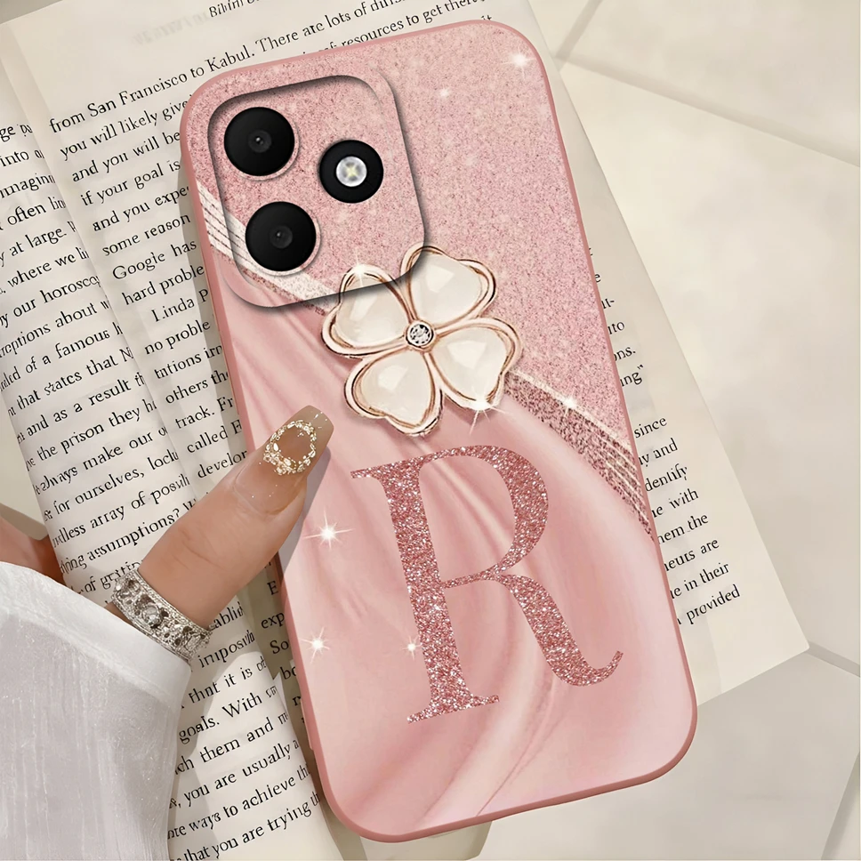 Фото Чехол для Oppo A6C 4G Luruxy с буквами от A до Z, мягкий, гладкий, защитный, легкий, с защитой для камеры, противоударный бампер для OppoA6C №5