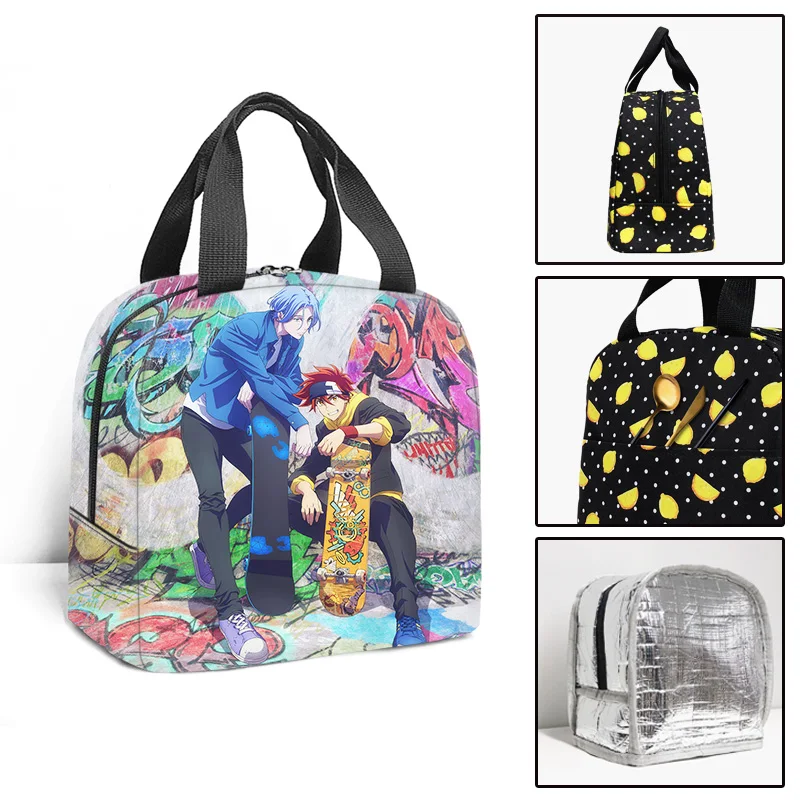 New SK8 The Infinity Insulated Lunch Bags Boy Girl Tote Food Case Cooler Warm Bento Box Student Lunch Box for School