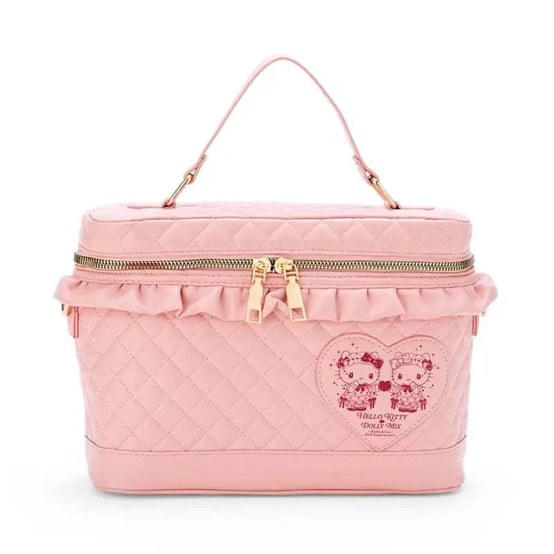 Кошельки и сумки hello kitty розовый кот клетчатая косметичка с рюшами сумка через