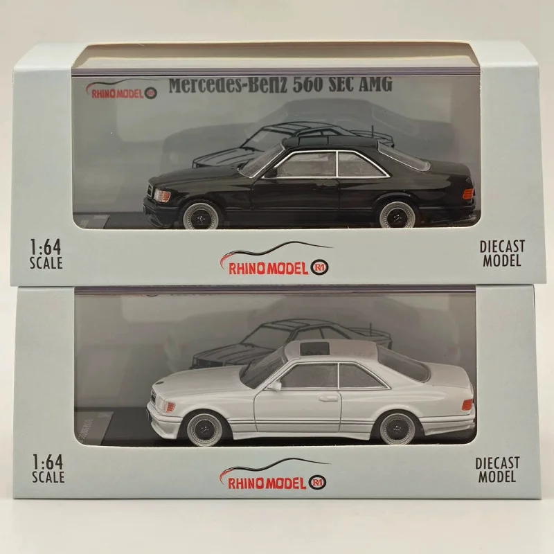 Фото Литой под давлением RM, масштаб 1:64, Mercedes-Benz 560SEC AMG W126, модель автомобиля из сплава, Коллекционная игрушка, подарок, сувенир, украшение для дисплея №1