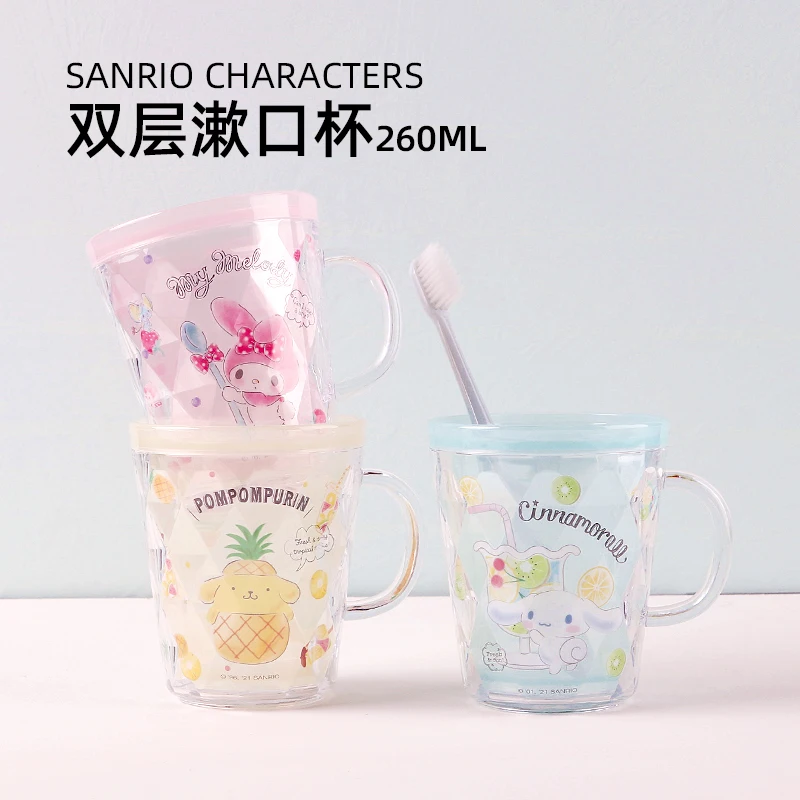 

260 мл Sanrioed аниме персонаж Cinnamoroll My Melody чашка для напитков Милая мультяшная детская чашка для питья праздничный подарок игрушки для девочек