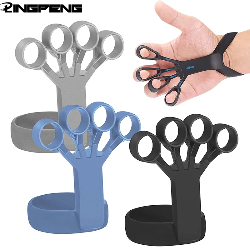 

Silicone Grip Device Finger Expander Exercise Stretcher Hand Grip Wrist Strength Trainer Strengthen Rehabilitation Training