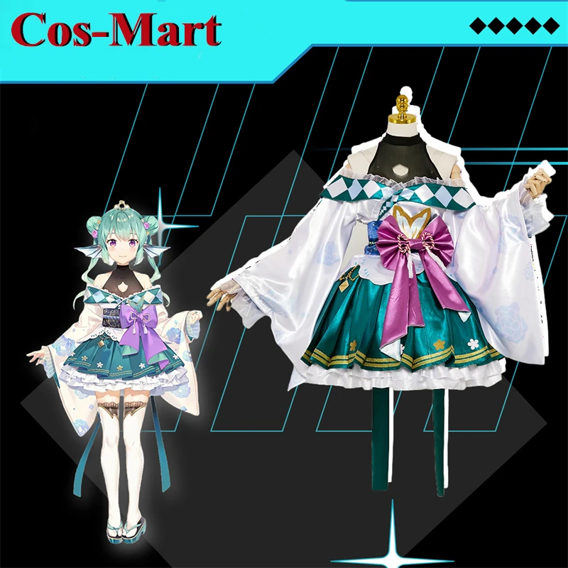 

Cos-Mart Anime Vtuber NIJISANJI Finana Ryugu Cosplay Costume Gorgeous Sweet Uniform Dress Activity Party Role Play Clothing
