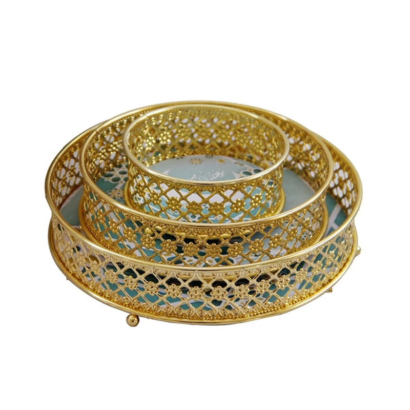 

Cupcake Display Rack Metal Premium Quality Macaroon Display Stand Round Stackable Cookie Dessert for Celebration Party