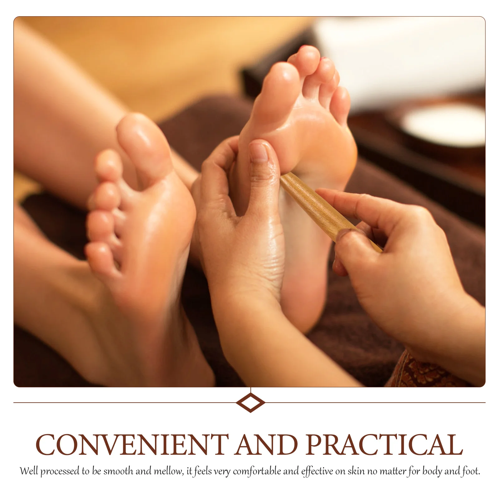 2 шт. точечный массажный инструмент с леопардовым принтом палочки для ног