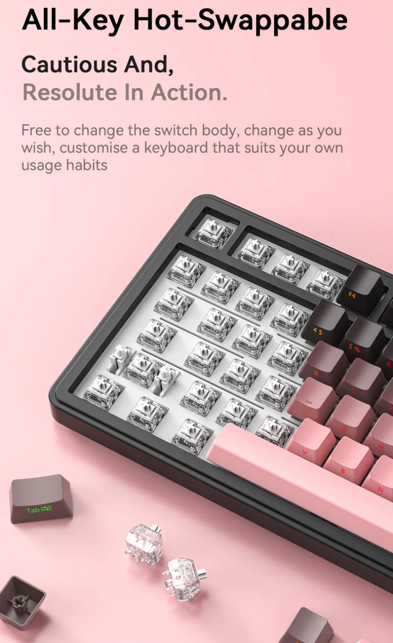 Беспроводная механическая клавиатура Shark X85 82 клавиши 75% раскладка испанская