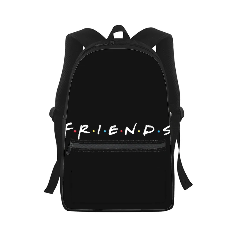 Friends Men Women Backpack 3D Print Fashion Student School Bag Laptop Backpack Kids Travel Shoulder Bag