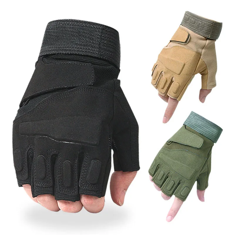 

Half Finger Cycling Gloves Man Outdoor Military Tactical Sport Climbing Shooting Hunting Airsoft Motorcycle Gym Training Mittens