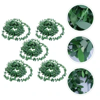 5pcs decorative green artificial vine garland simulation rattan for garland home diy