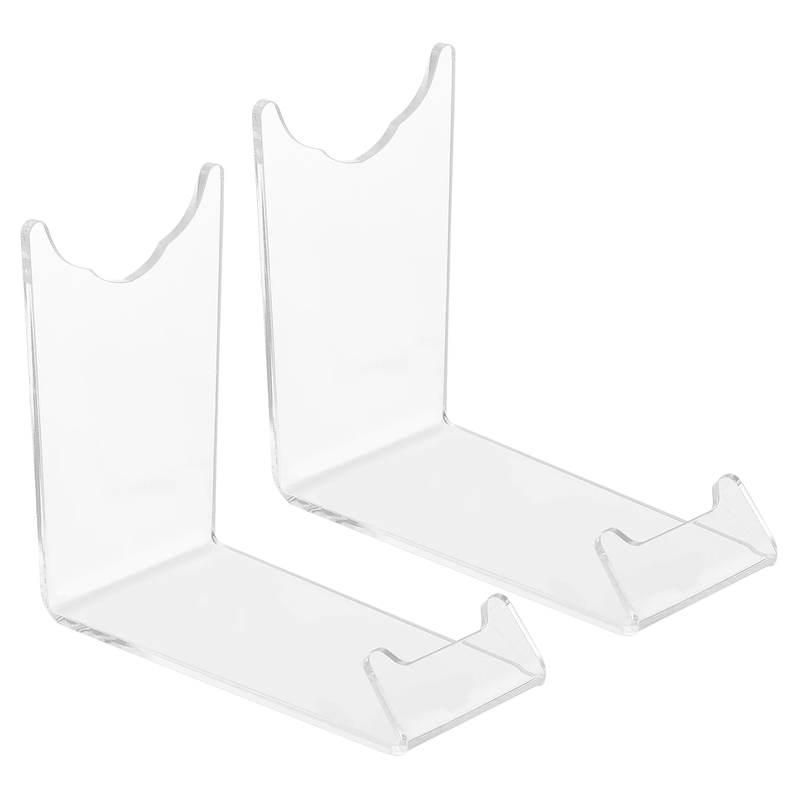 

2 Pcs Beard Knife Display Stand Men Electric Shaver Acrylic Brackets Plastic Storage Holder Man