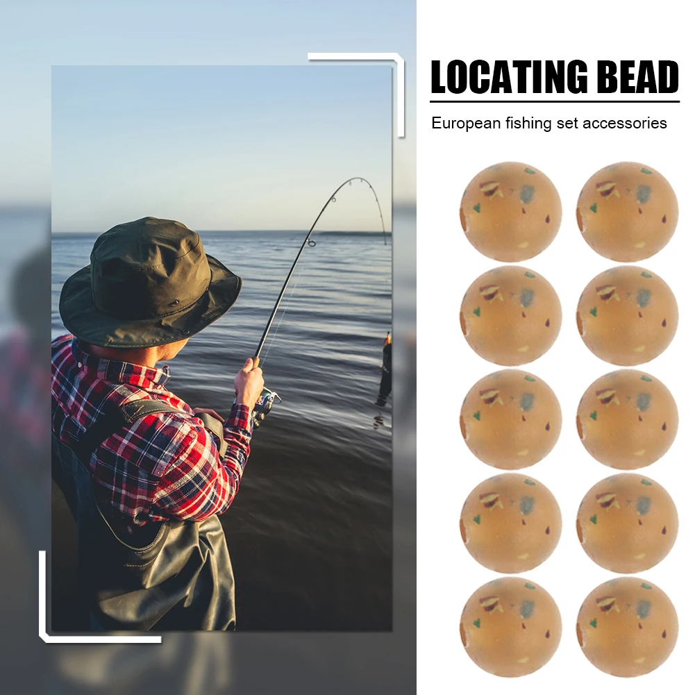 

10pcs TPR Soft Rubber Floating Beads Carp Fishing Wear-resistant Positioning Bead Sea Rod Throwing Rod Fishing Tackle Part