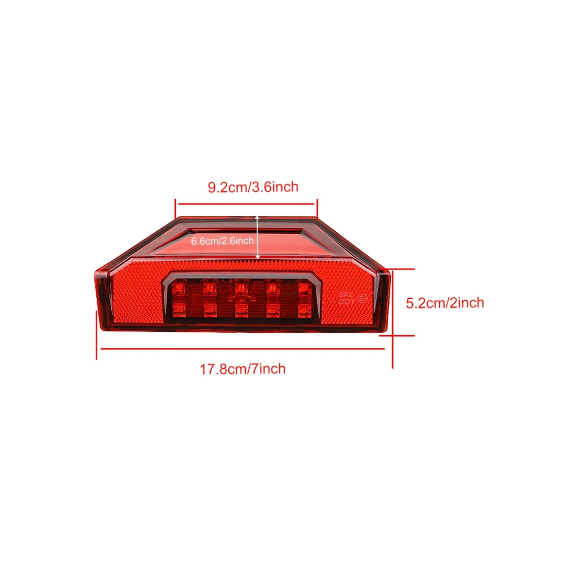 

1 Pair Red Tail Light for Polaris Ranger XP 570 900 General 1000 PRO Ranger Crew Brake Light 2412774 2411866