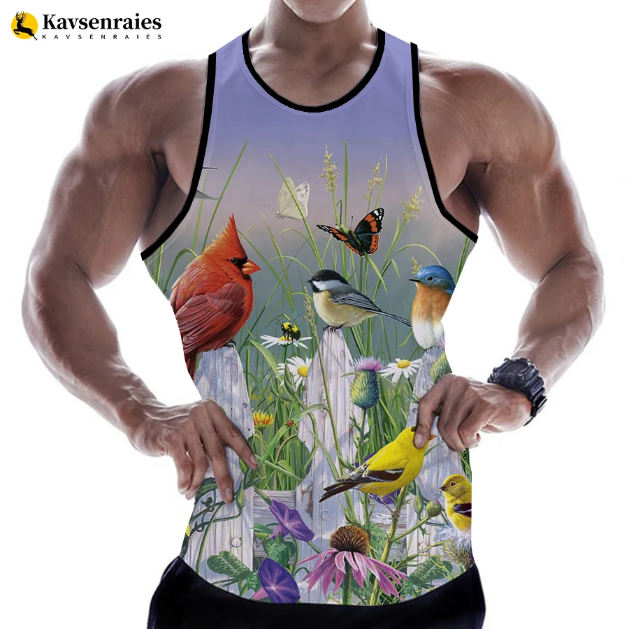 

Футболка мужская без рукавов, модная пляжная майка в стиле Харадзюку, топ с 3d-цифровой печатью, большие размеры 6XL, лето