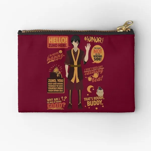 

o Zuko Here Zipper Pouches Key Socks Underwear Money Small Pocket Coin Cosmetic Pure Bag Wallet Men Women Storage Packaging