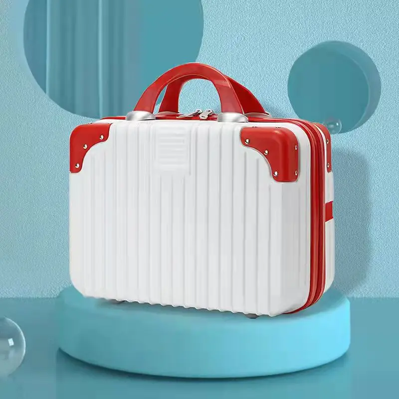 

14inch Suitcase Cosmetic Bag Makeup Box Portable Travel Toiletries Organizer Luggage Storage Women Ladys Nail Tool Case Handbag